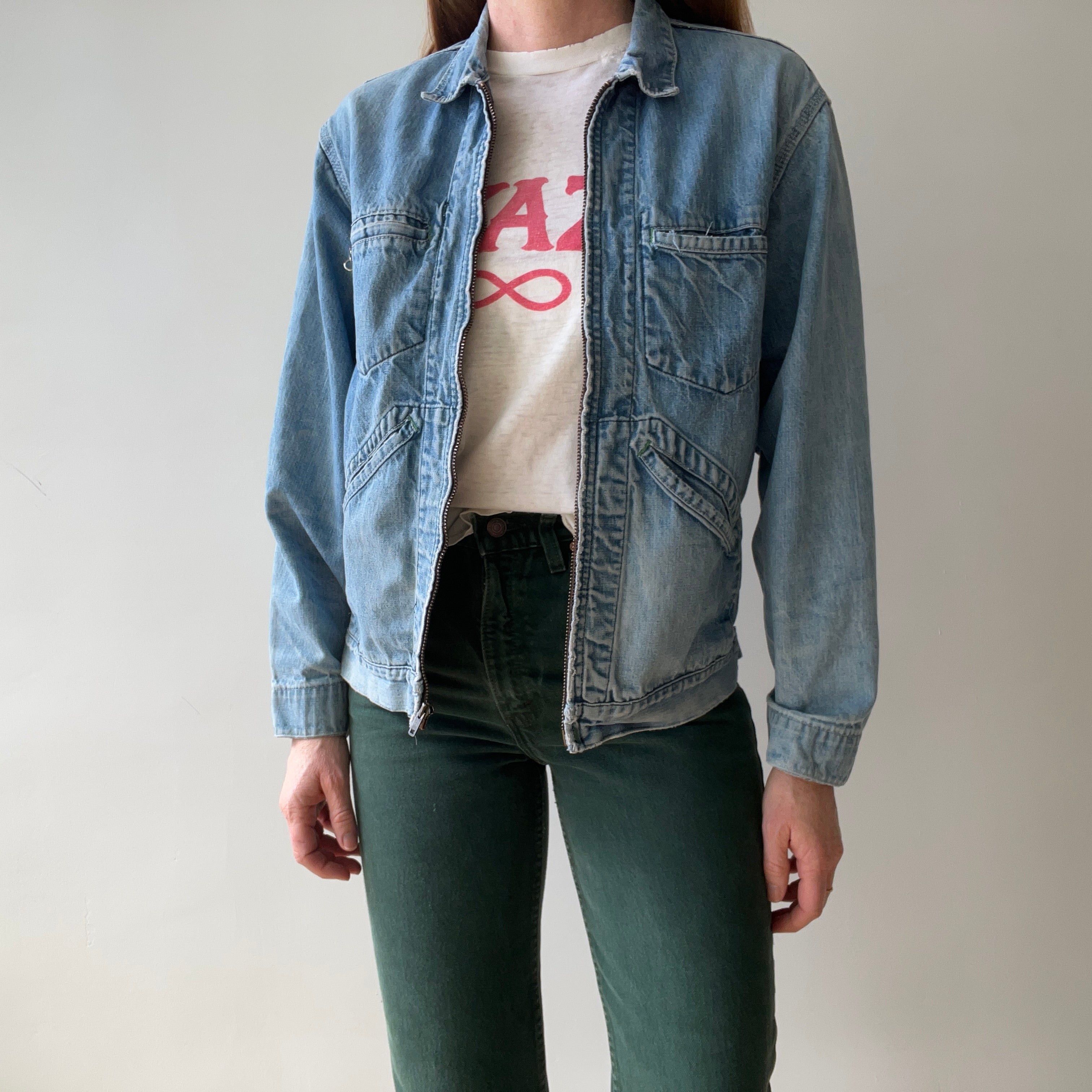 1960s Osh Kosh Denim Zip Jacket - THE OG TAG!!!