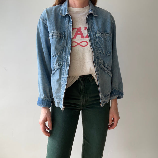 1960s Osh Kosh Denim Zip Jacket - THE OG TAG!!!