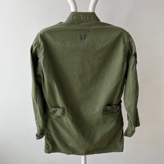 1960s OG 107 Vietnam Era and Patched Smaller Size Jacket - The Arm Patches! Collectible