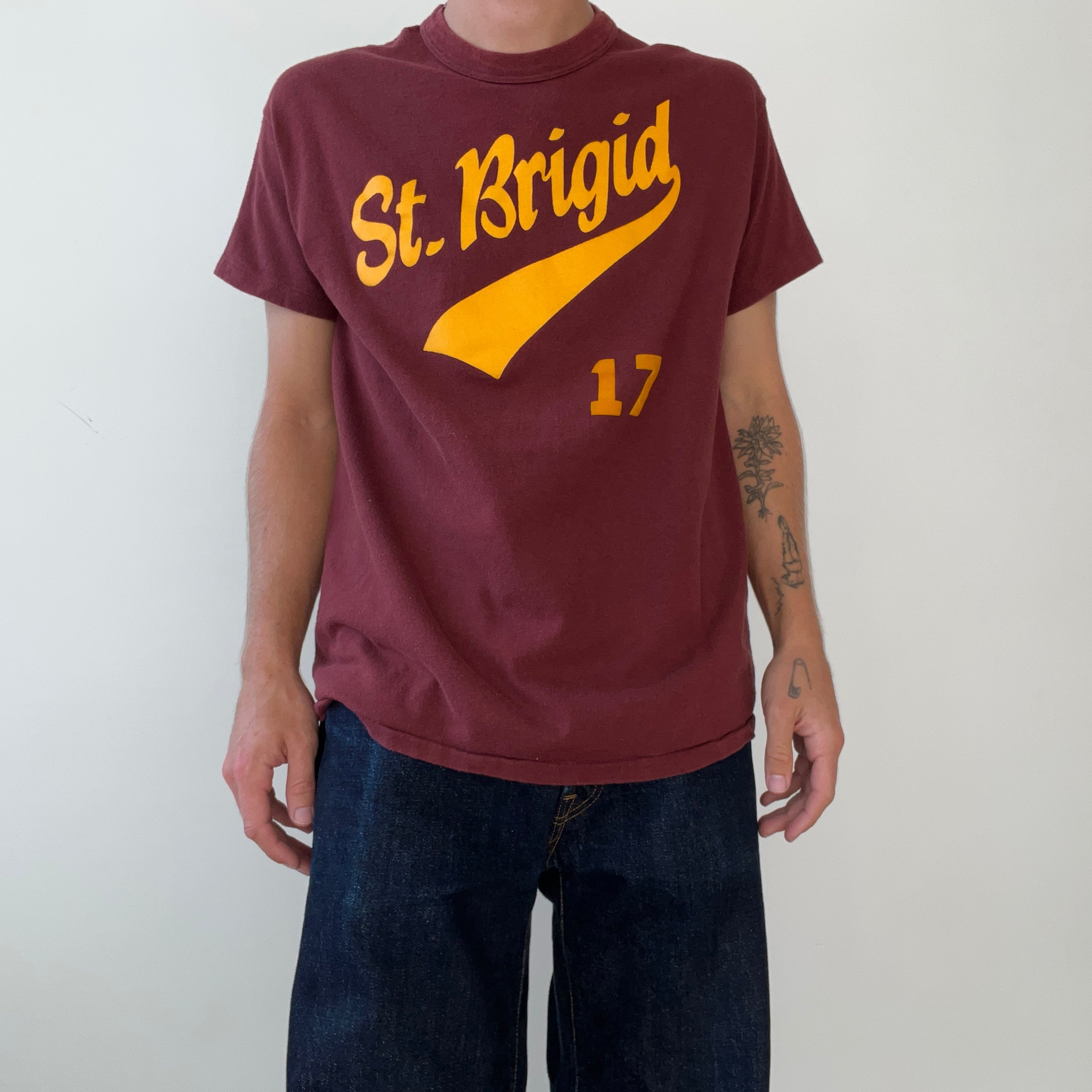 1980s St. Brigid Mish #17 Russell Athletic Shirt