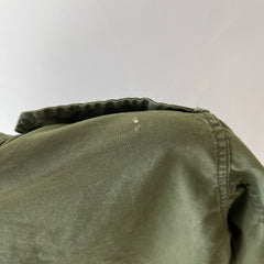 1960s OG 107 Vietnam Era and Patched Smaller Size Jacket - The Arm Patches! Collectible