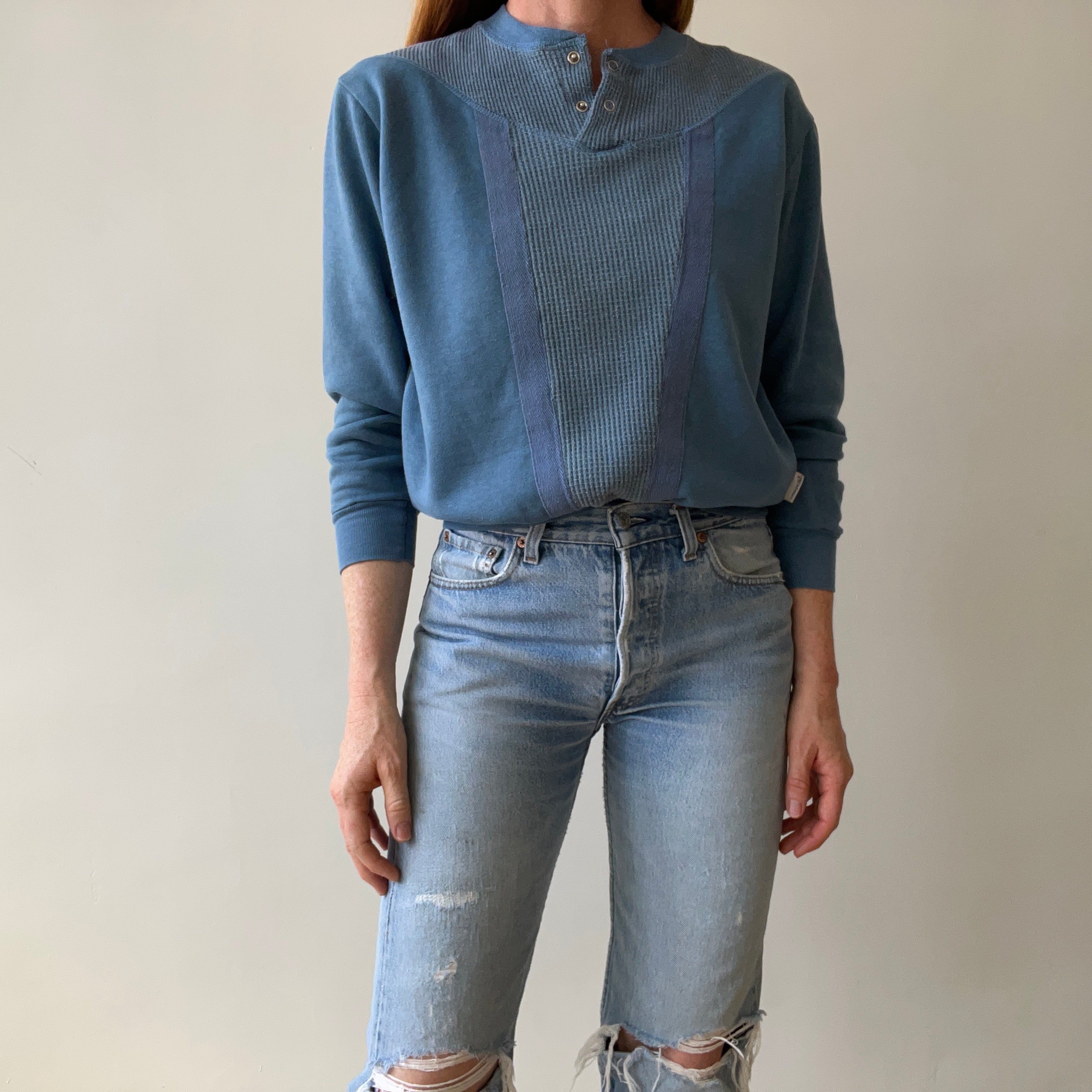 1980s Ocean Pacific Thermal/Sweatshirt - Personal Collection Piece