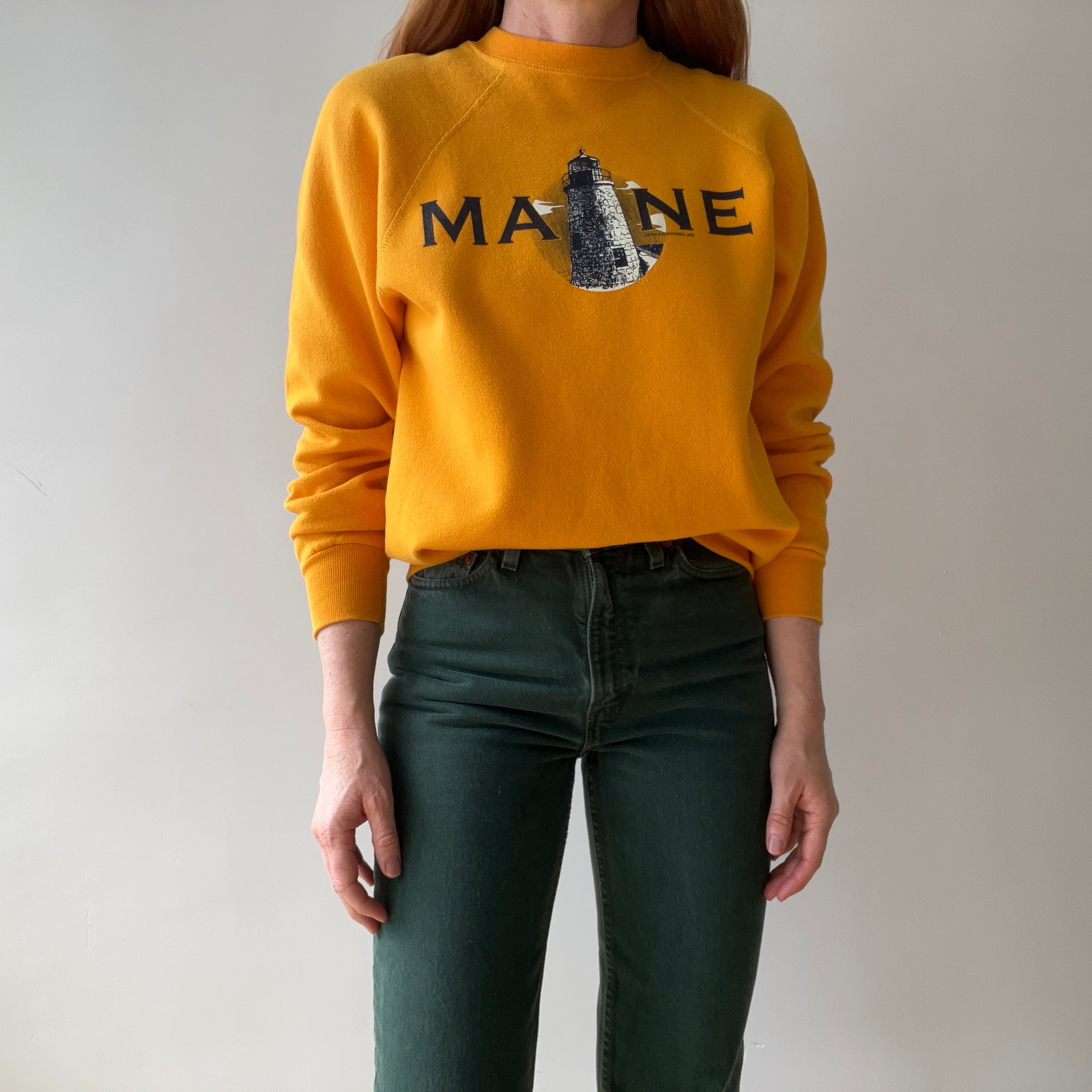 2002 Yellow Maine Sweatshirt