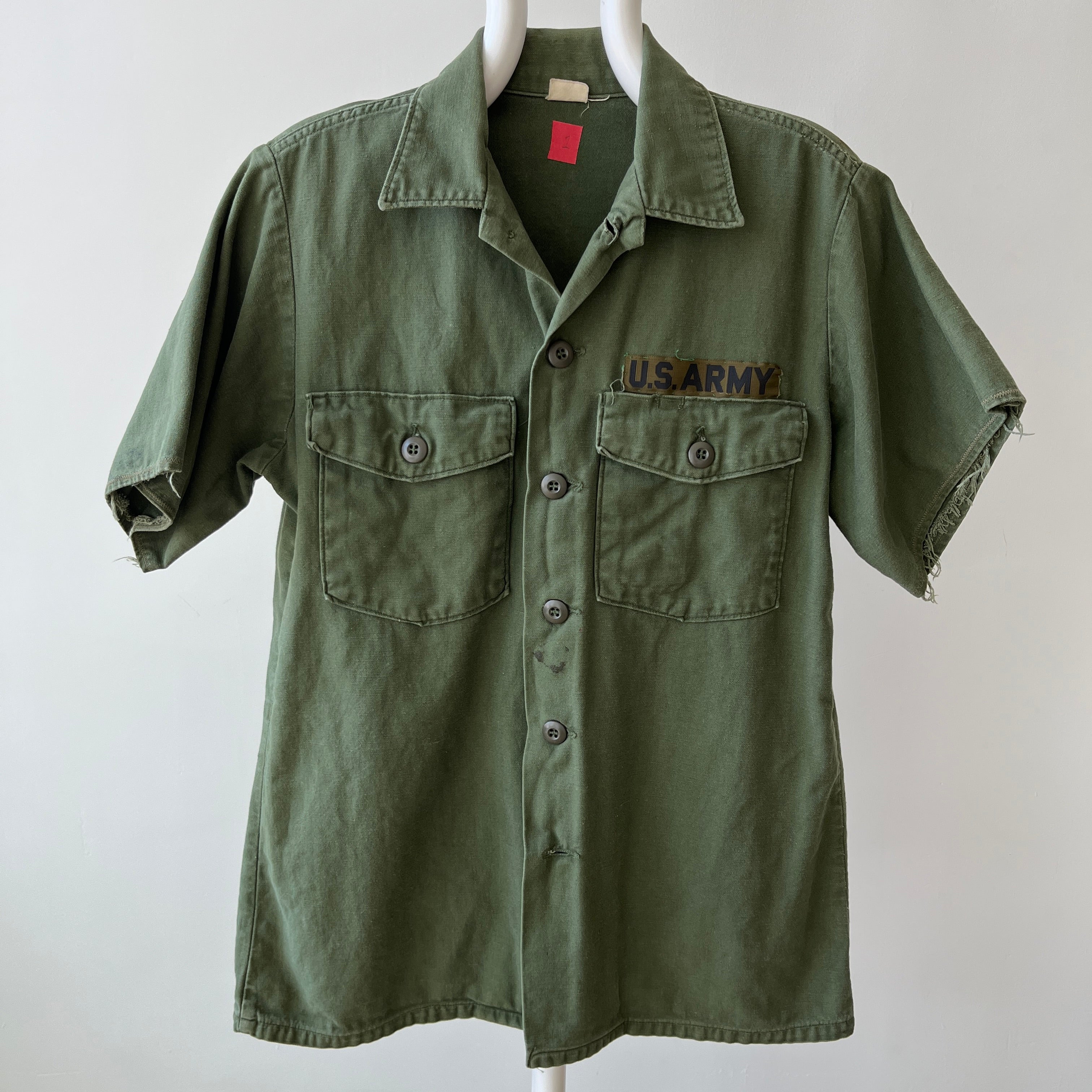 1970 Short Sleeve OG-107 US Military Vietnam Era Shirt