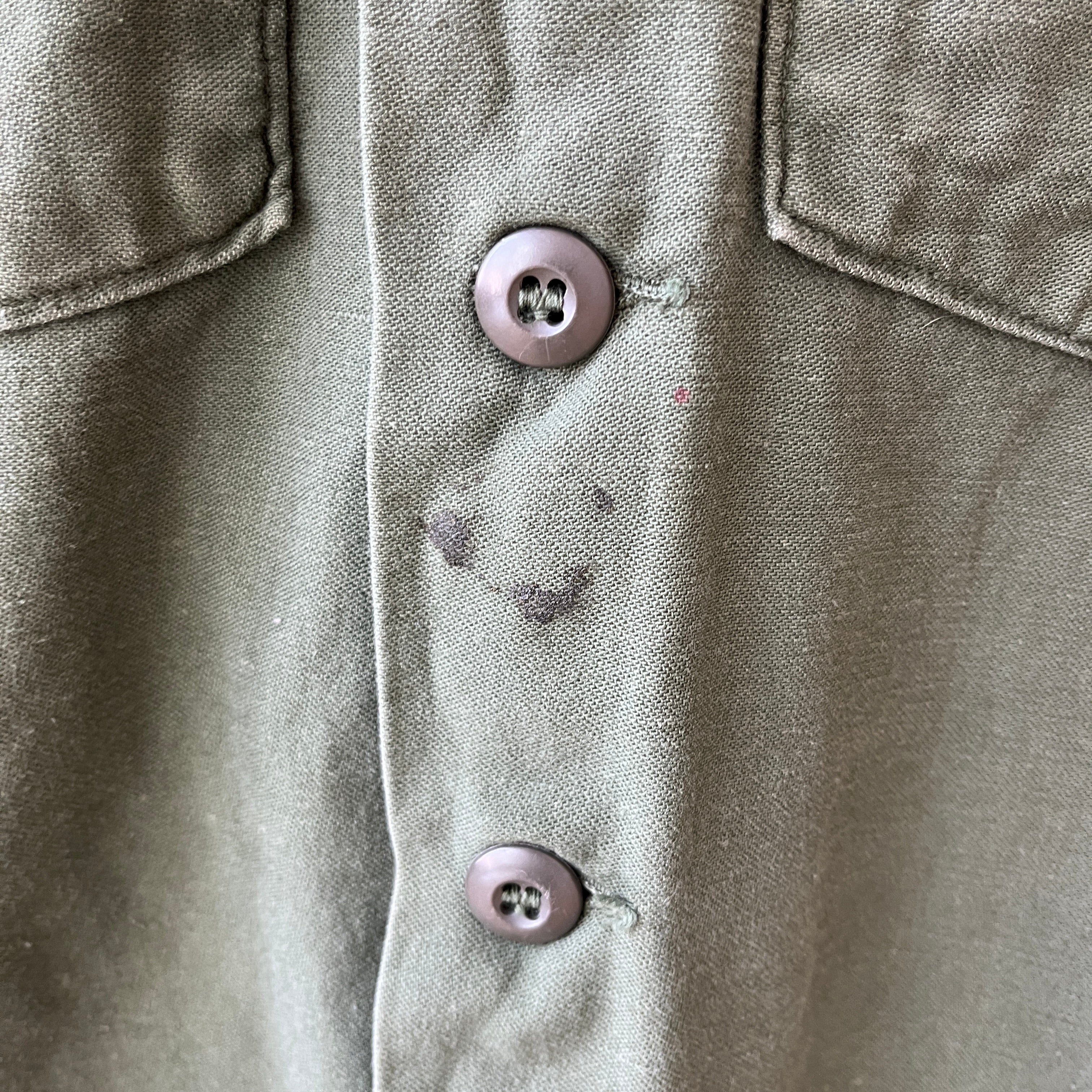 1970 Short Sleeve OG-107 US Military Vietnam Era Shirt