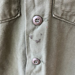 1970 Short Sleeve OG-107 US Military Vietnam Era Shirt