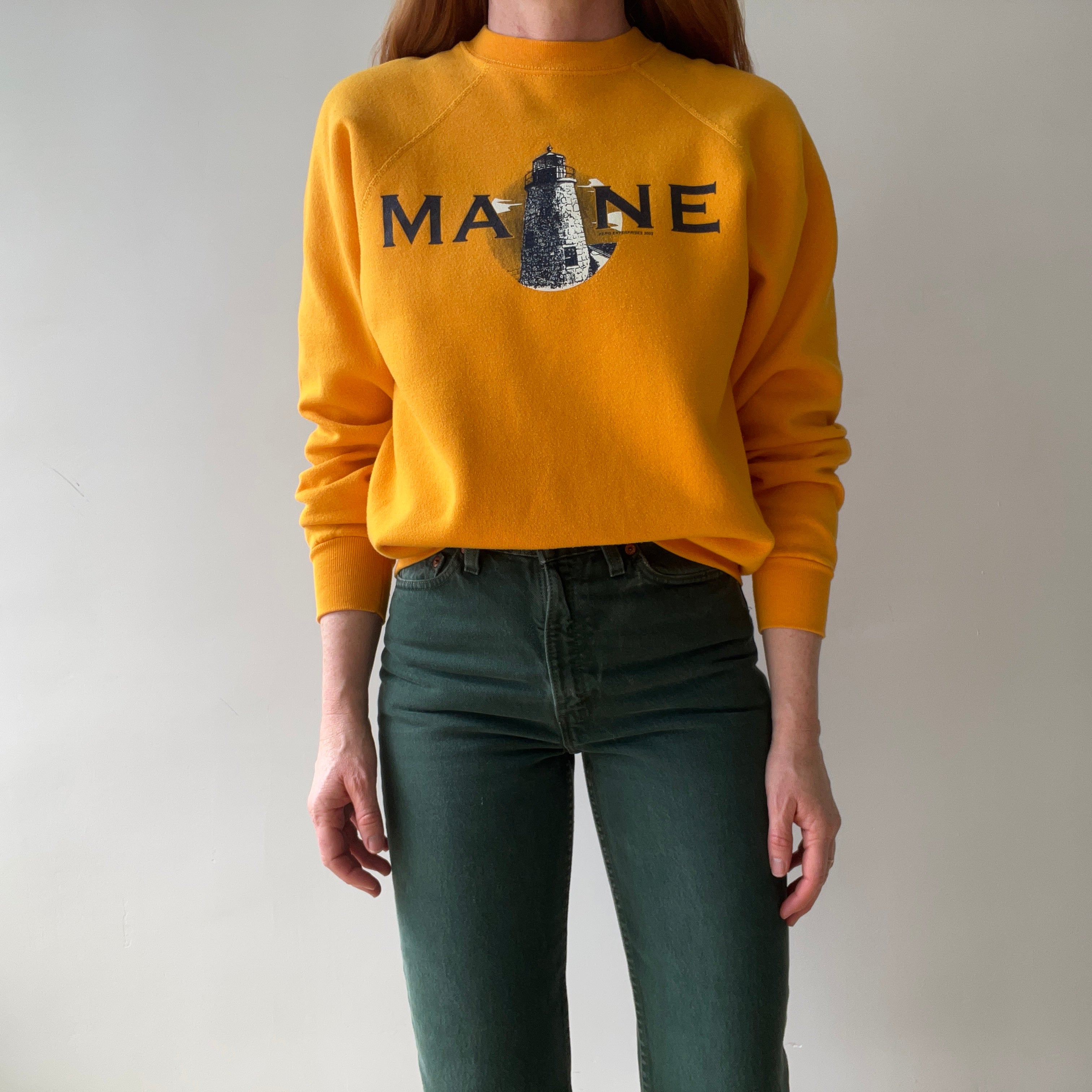 2002 Yellow Maine Sweatshirt