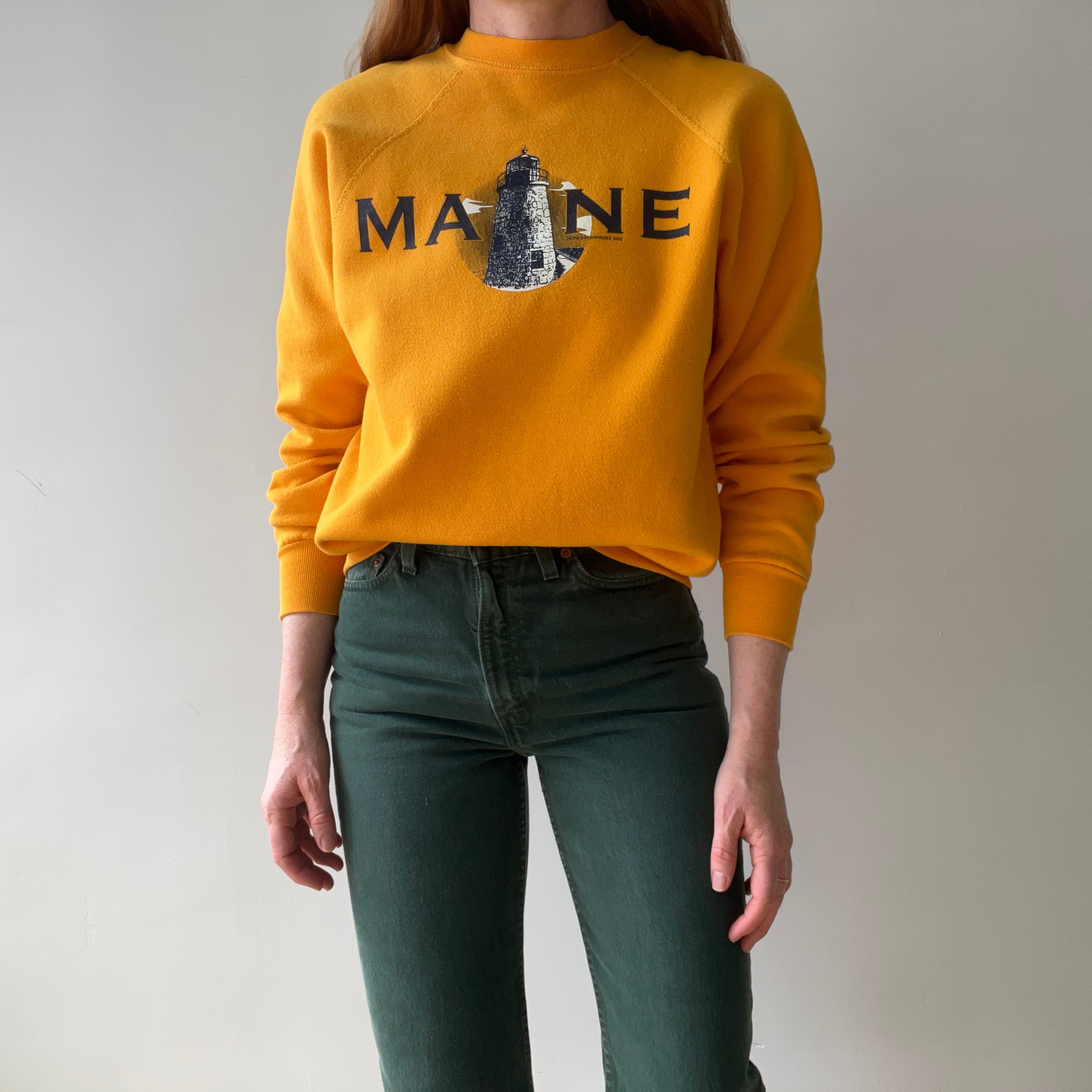 2002 Yellow Maine Sweatshirt