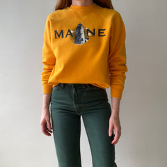2002 Yellow Maine Sweatshirt