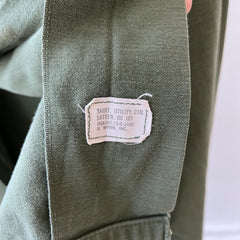 1973 8.5oz Sateen Cotton OG Vietnam OG-107 Military Shirt