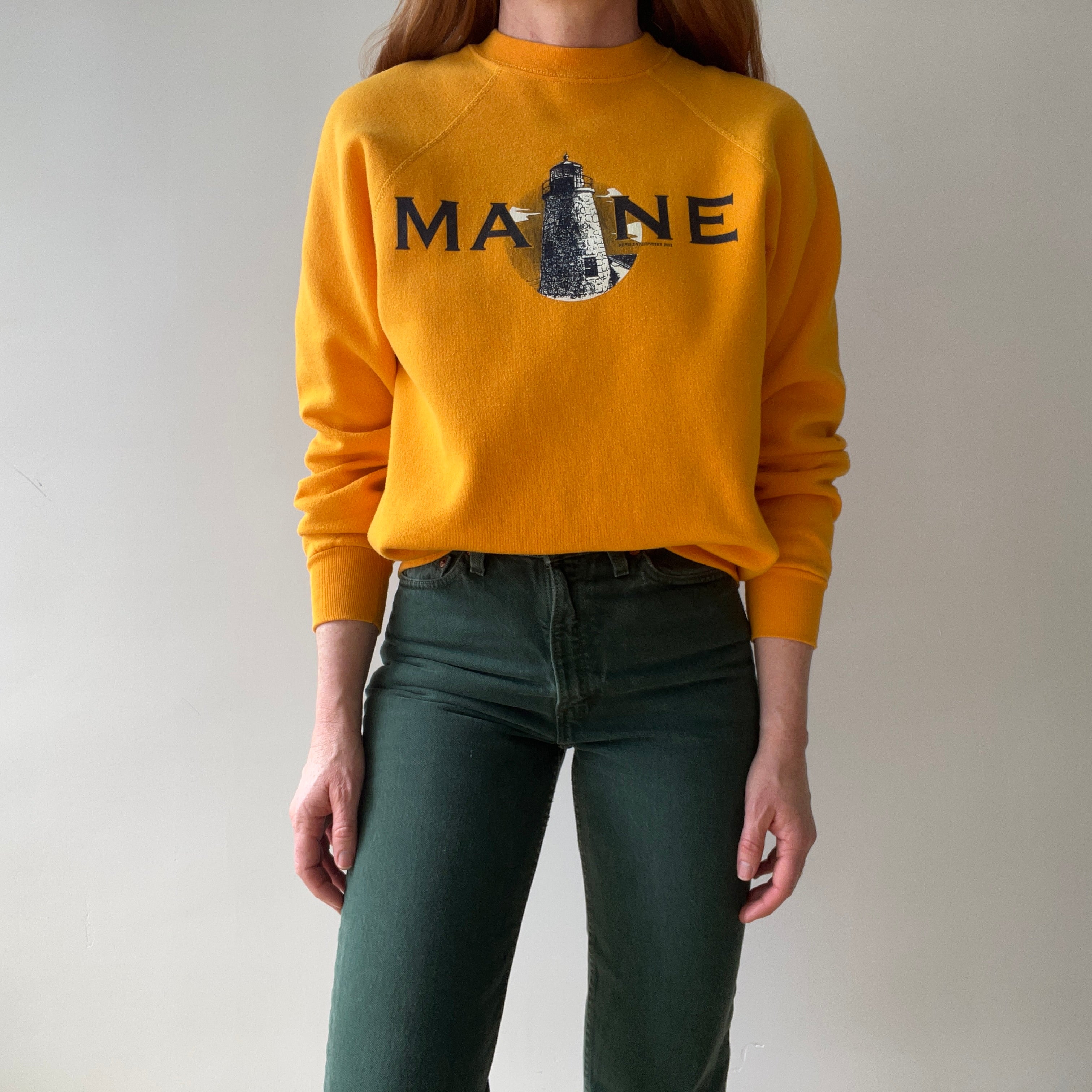 2002 Yellow Maine Sweatshirt