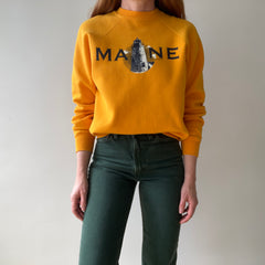 2002 Yellow Maine Sweatshirt
