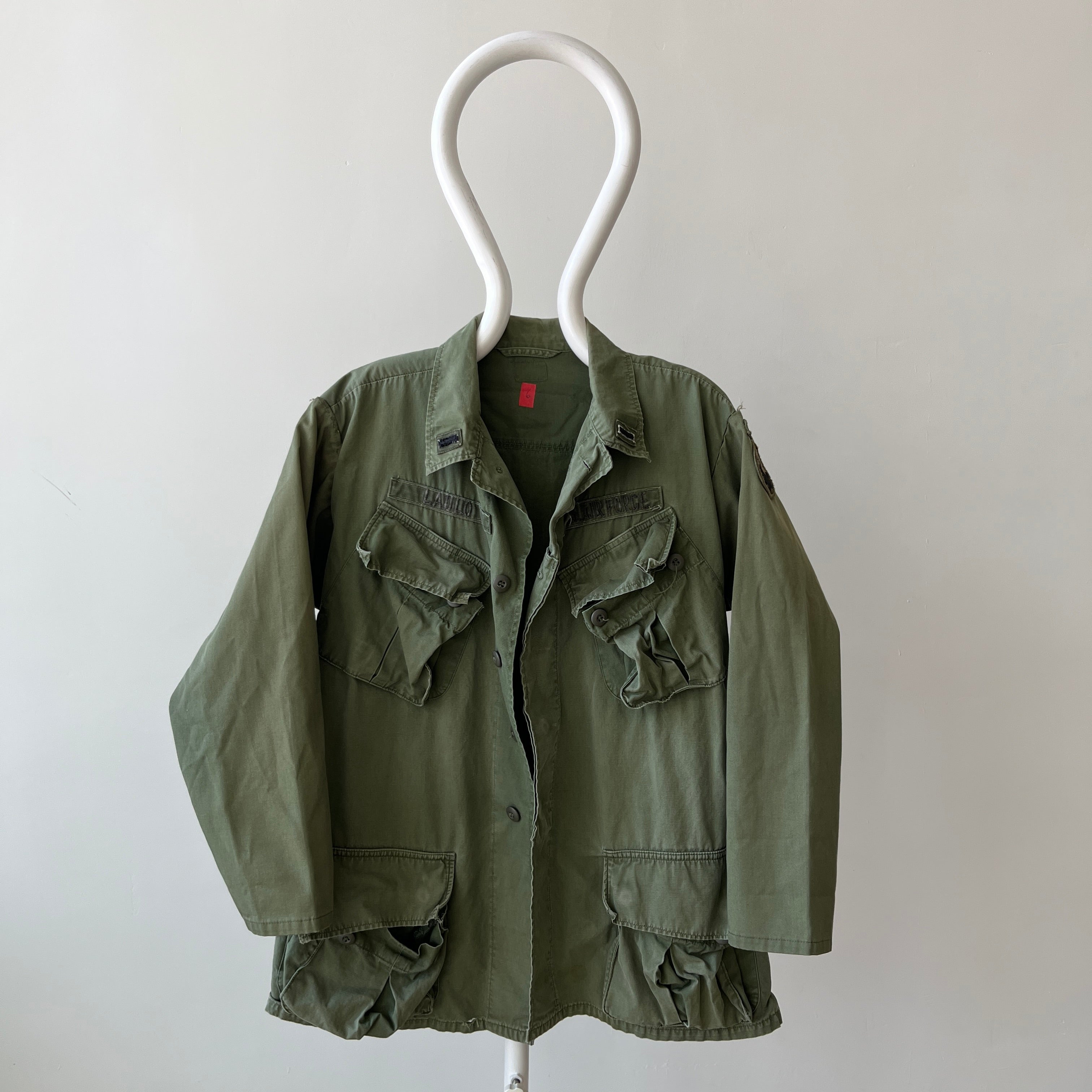 1970s Vietnam Jungle Jacket with Slanted Pockets and Redone Sleeves (Originals are still there)
