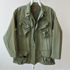 1970s Vietnam Jungle Jacket with Slanted Pockets and Redone Sleeves (Originals are still there)