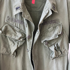 1970s Vietnam Jungle Jacket with Slanted Pockets and Redone Sleeves (Originals are still there)