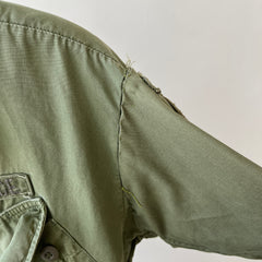 1970s Vietnam Jungle Jacket with Slanted Pockets and Redone Sleeves (Originals are still there)
