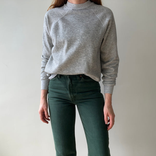 1970s Blank Sweatshirt Grey