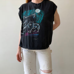 1990s Wolf Cut Off T-Shirt - YES PLEASE