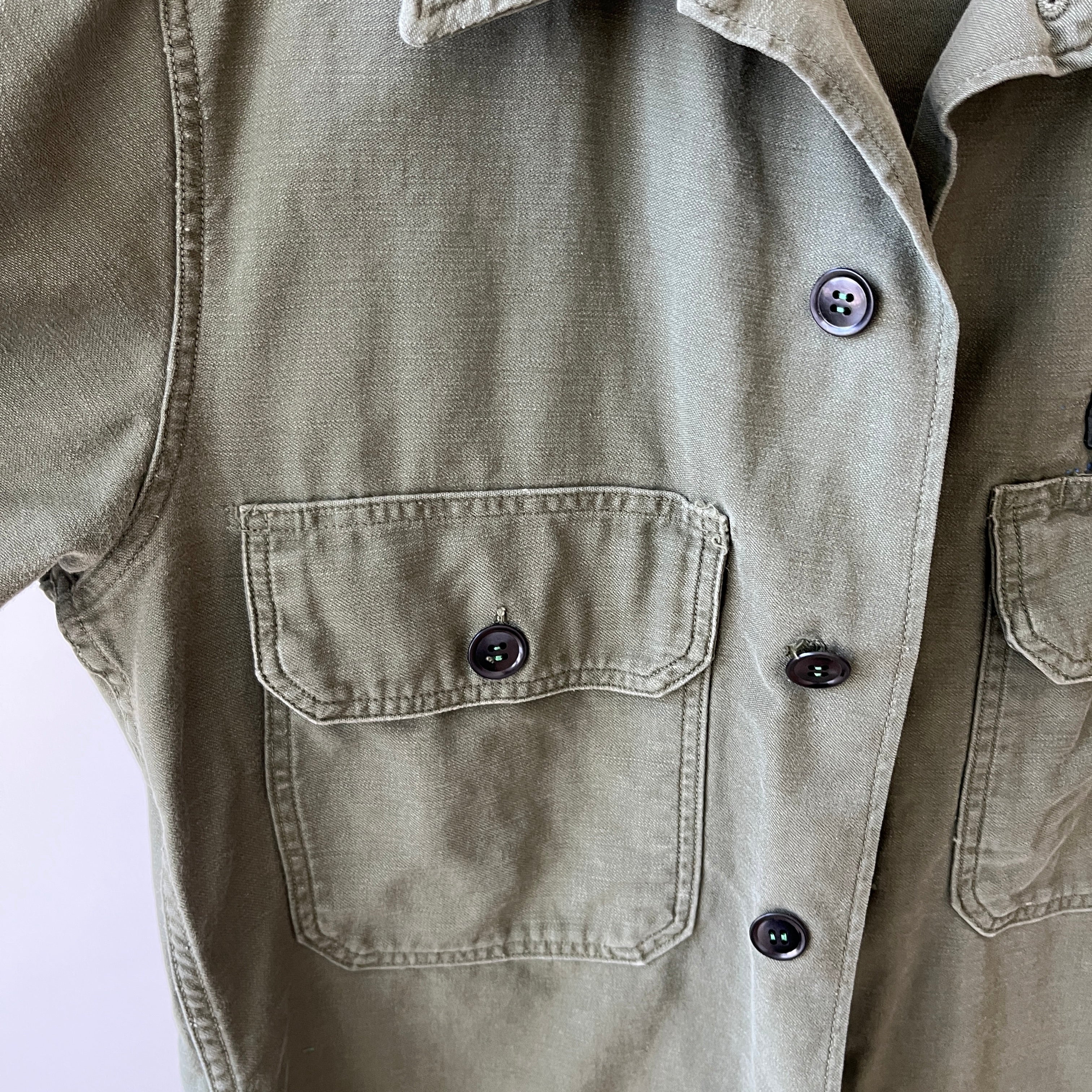 1964 Cut Short Sleeve OG-107 US Army Shirt -