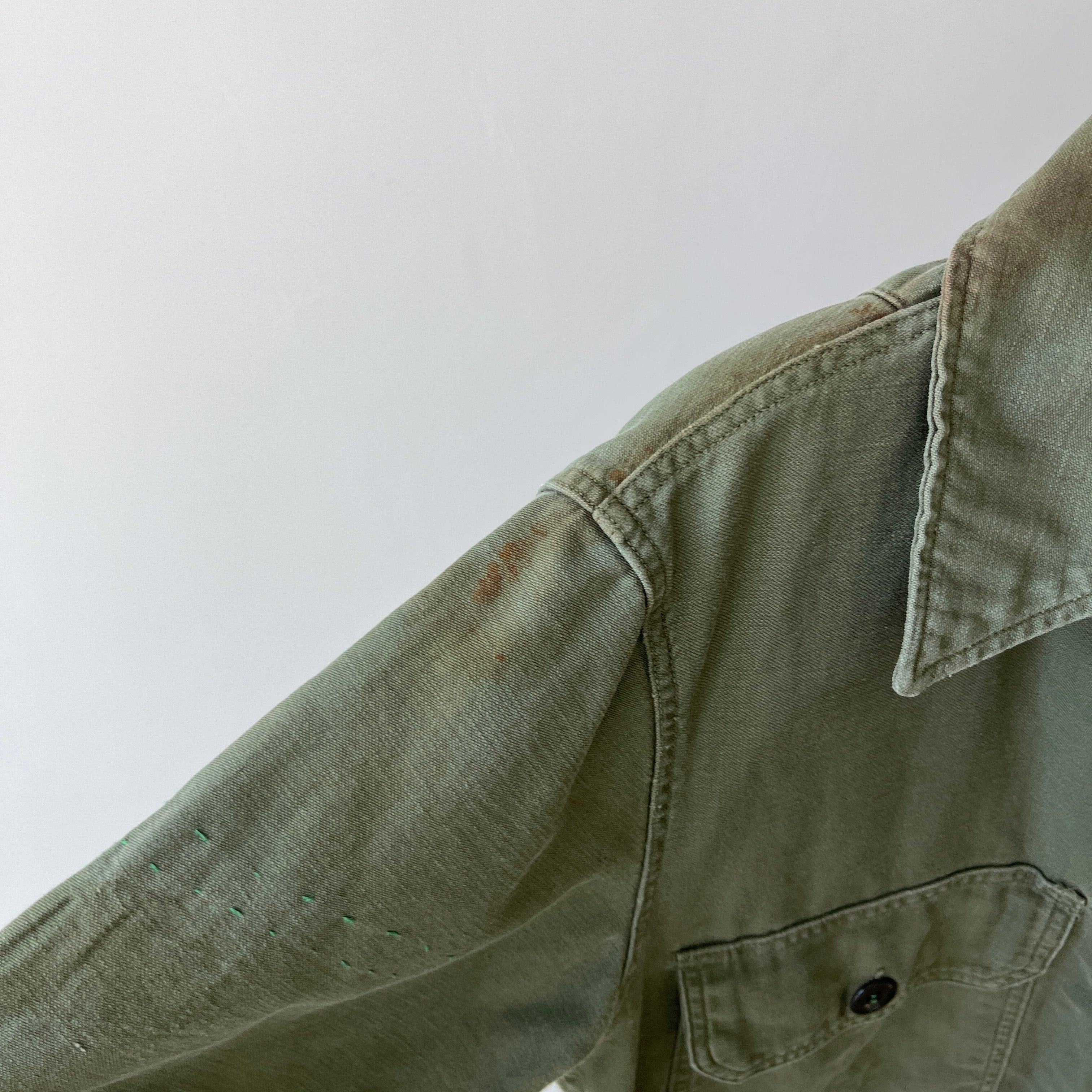 1964 Cut Short Sleeve OG-107 US Army Shirt -