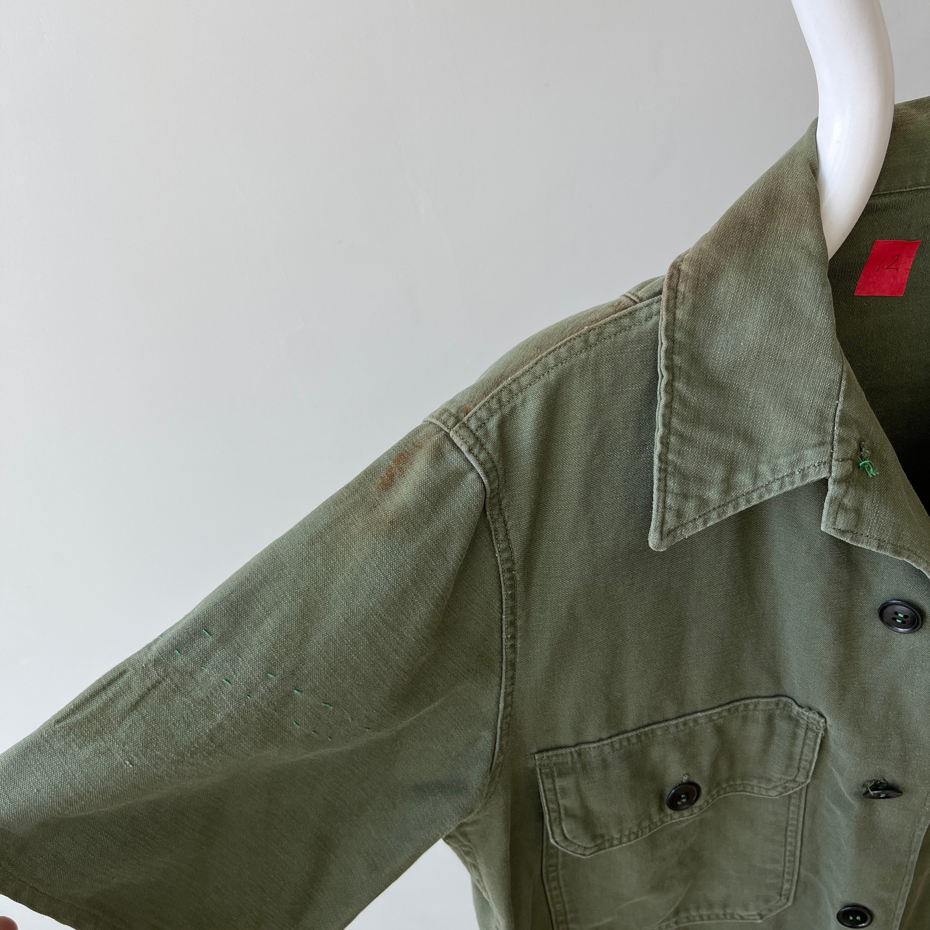 1964 Cut Short Sleeve OG-107 US Army Shirt -