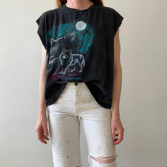1990s Wolf Cut Off T-Shirt - YES PLEASE