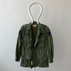 1960s OG-107 Cotton Military Coat with Tapering Buttons on the Backside - Smaller