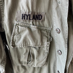 1960s OG-107 Cotton Military Coat with Tapering Buttons on the Backside - Smaller