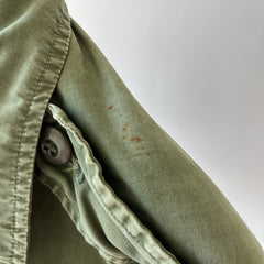 1960s OG-107 Cotton Military Coat with Tapering Buttons on the Backside - Smaller