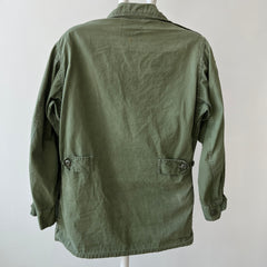 1960s OG-107 Cotton Military Coat with Tapering Buttons on the Backside - Smaller