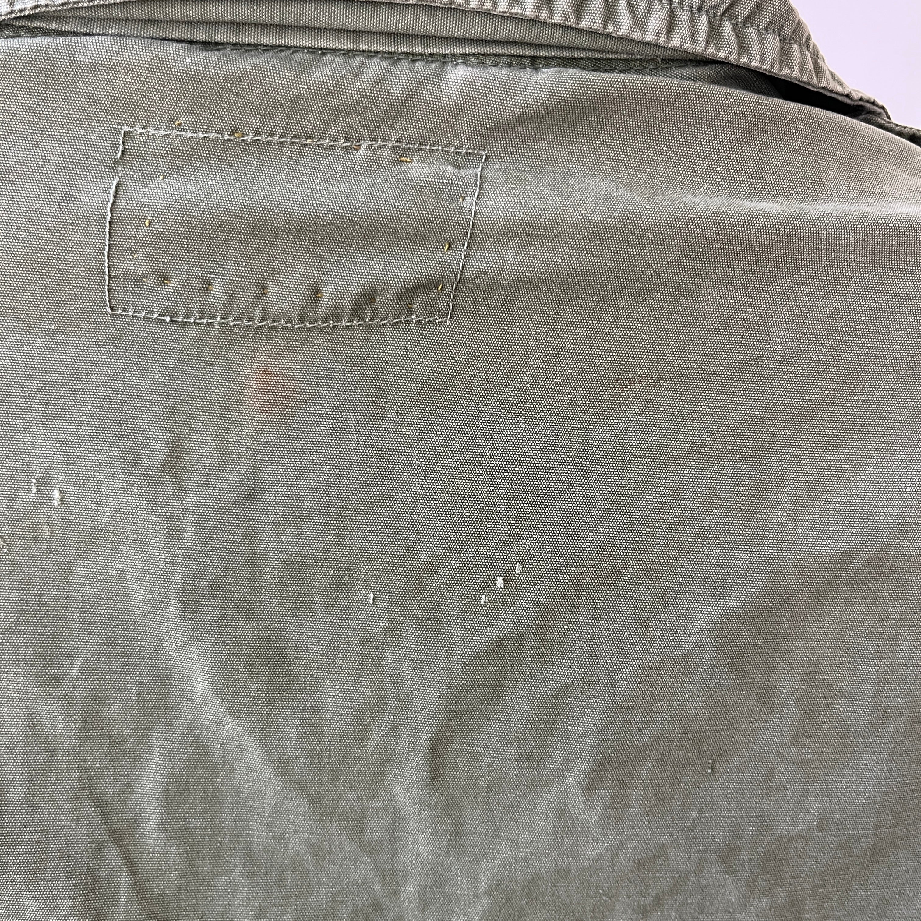 1960s OG-107 Cotton Military Coat with Tapering Buttons on the Backside - Smaller