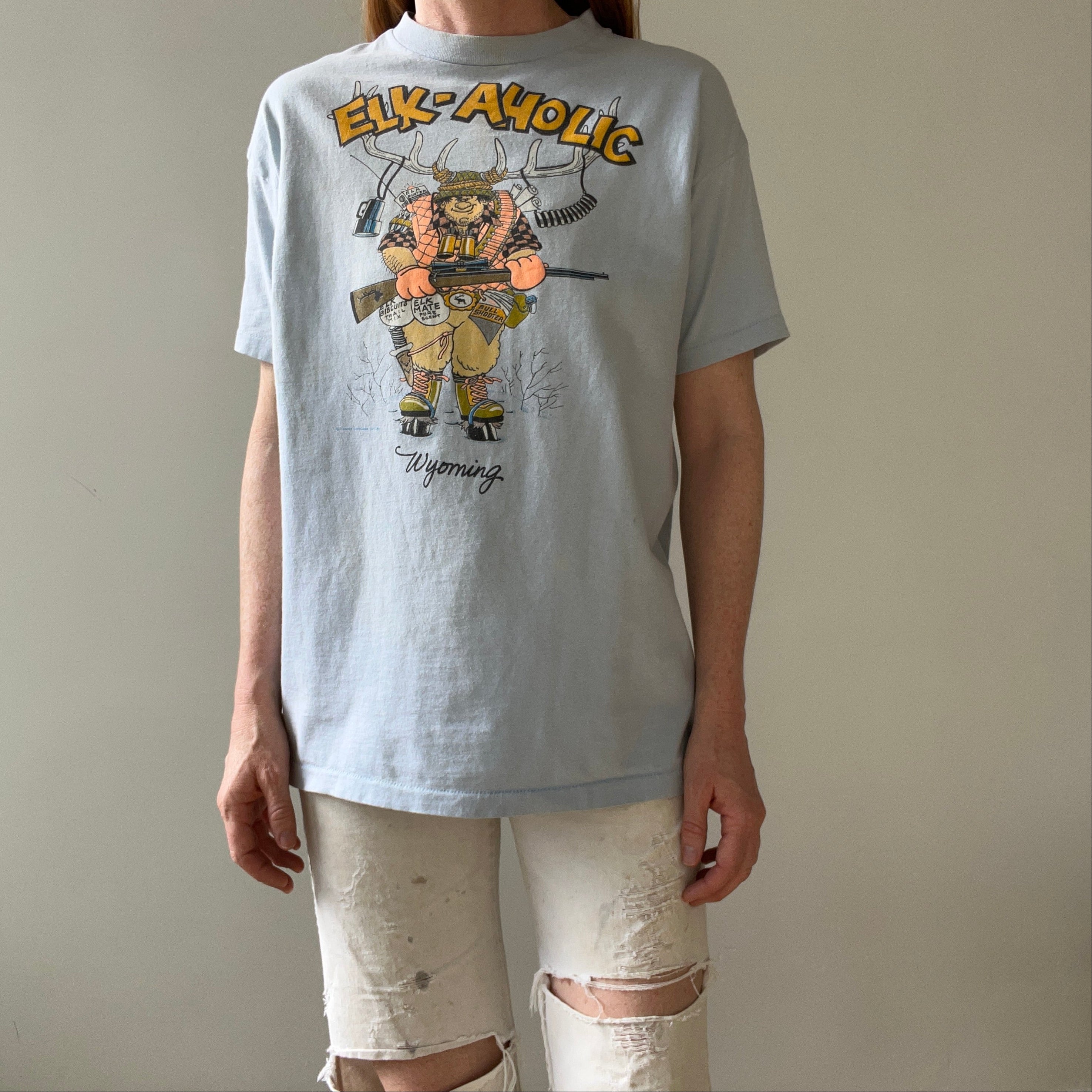 1987 Elk-Aholic T Shirt