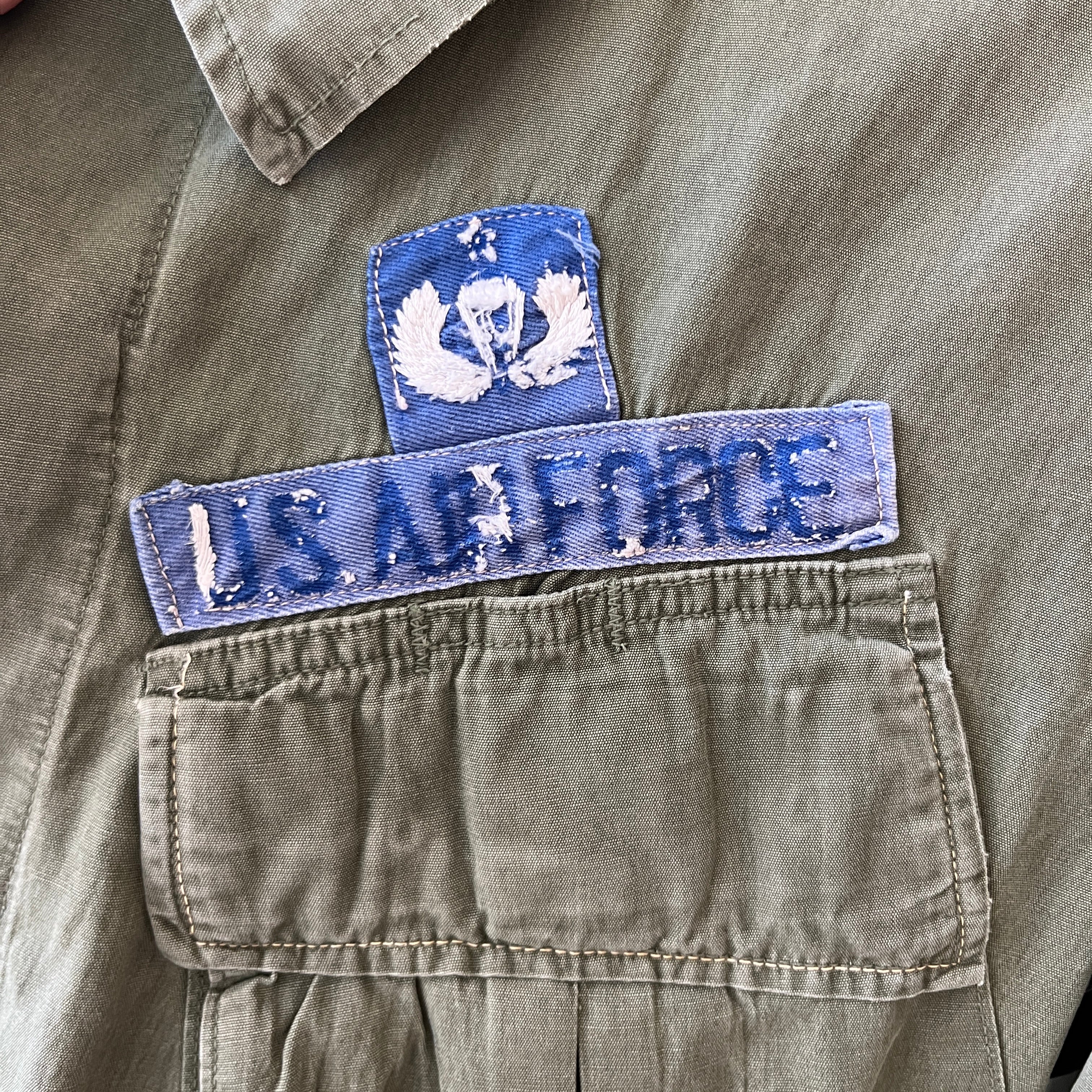 1969 US AIr Force Beat Up Vietnam Cotton Lightweight Jacket