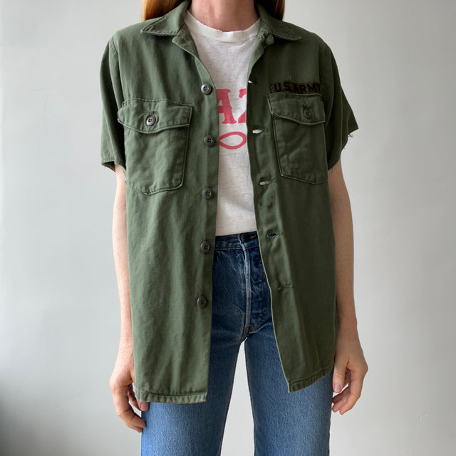1970 Short Sleeve OG-107 US Military Vietnam Era Shirt