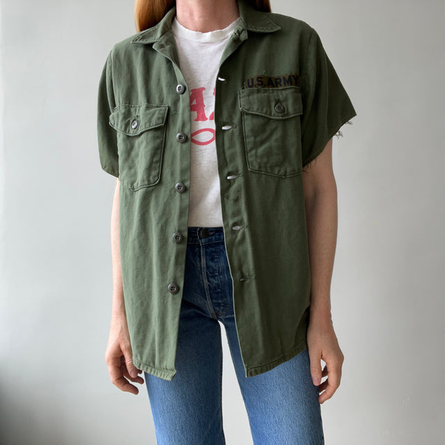 1970 Short Sleeve OG-107 US Military Vietnam Era Shirt