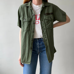 1970 Short Sleeve OG-107 US Military Vietnam Era Shirt