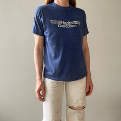 1982 Paper Thin Harley T Shirt Green Bay Wisconsin - GOLD