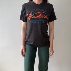 1970s Black Waukesha WI. Technician T-shirt