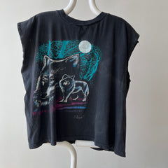 1990s Wolf Cut Off T-Shirt - YES PLEASE