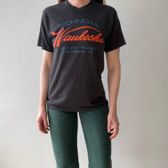 1970s Black Waukesha WI. Technician T-shirt