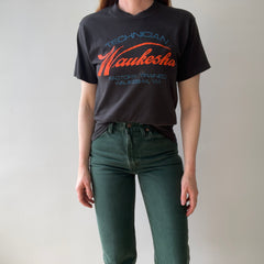 1970s Black Waukesha WI. Technician T-shirt
