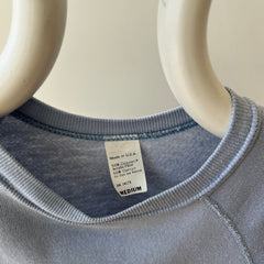 1980s Baby Blue Short Sleeve Sweatshirt