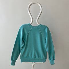 1970s Blank Turquoise Sweatshirt