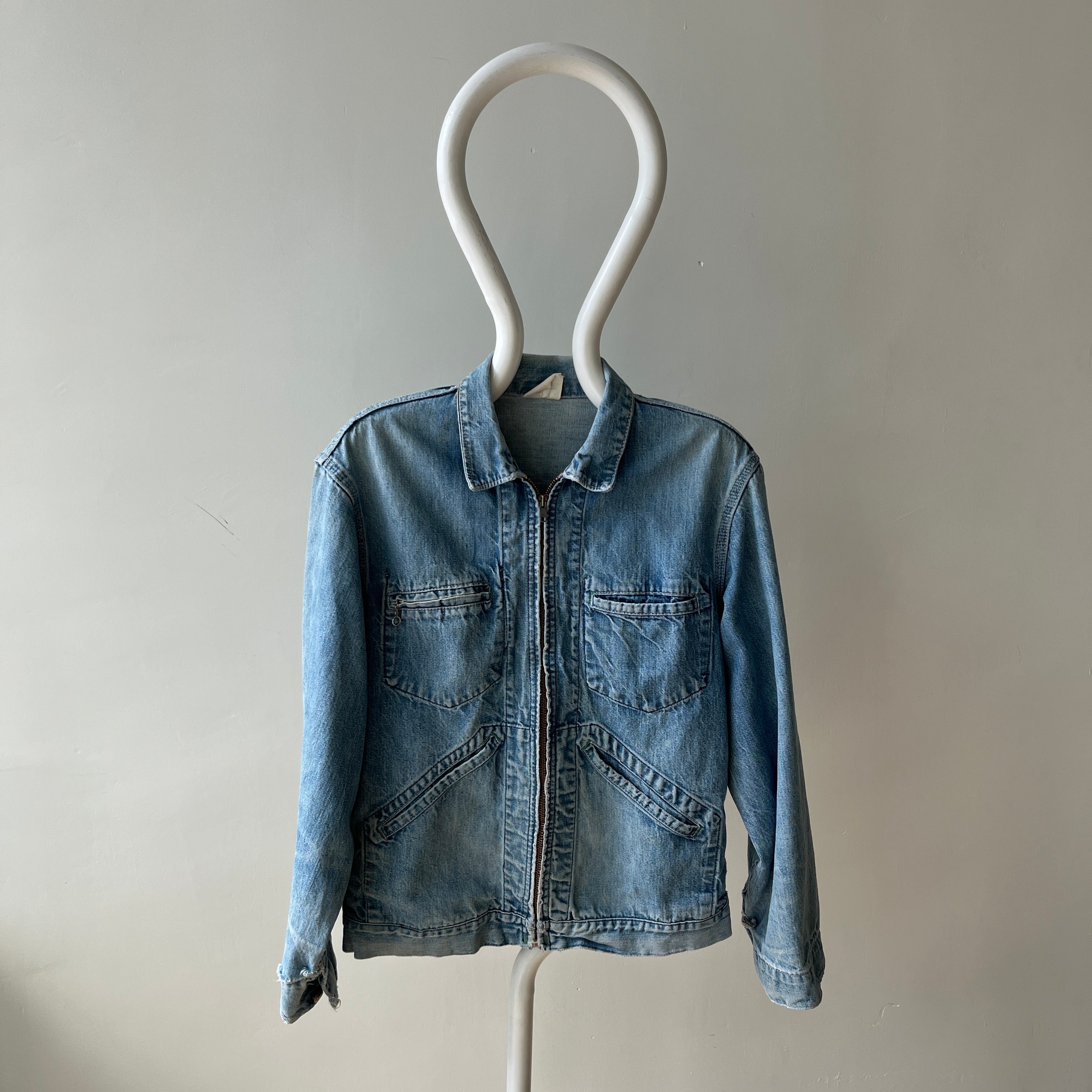 1960s Osh Kosh Denim Zip Jacket - THE OG TAG!!!
