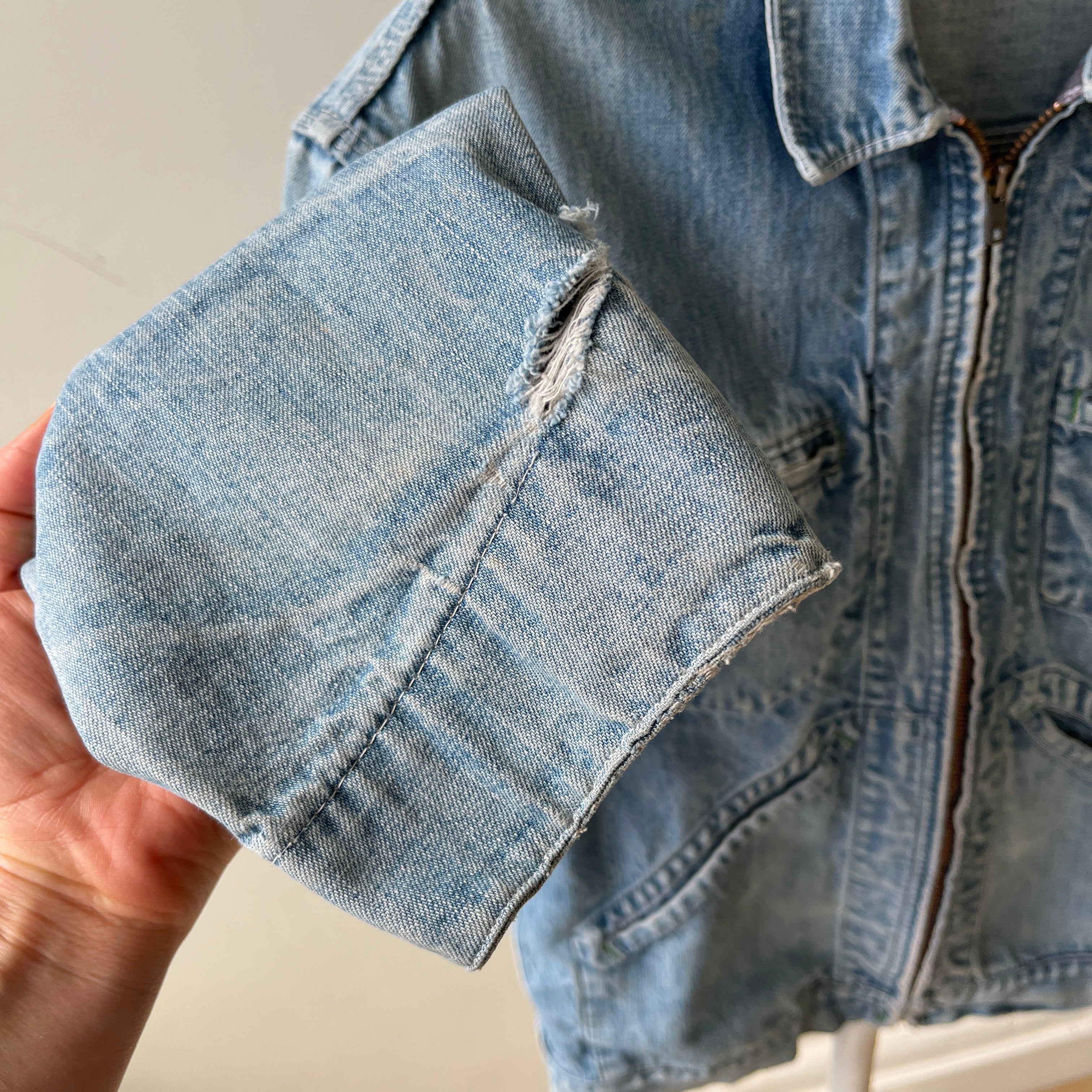 1960s Osh Kosh Denim Zip Jacket - THE OG TAG!!!