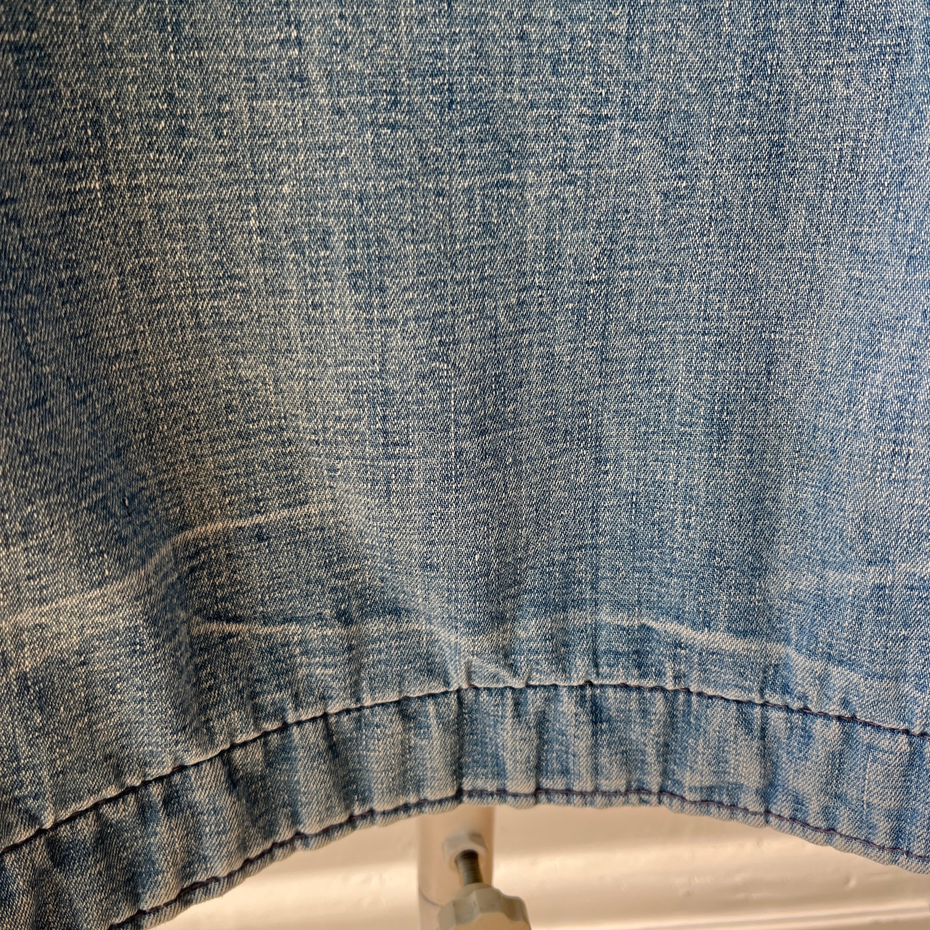 1970s Sears Blanket Lined Chore Coat - Mended Button Hotels - Beautiful