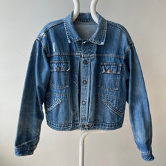 1970s Selvedge Paint Stained Type Two Style Denim Jean Jacket - WOAH