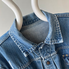 1970s Selvedge Paint Stained Type Two Style Denim Jean Jacket - WOAH
