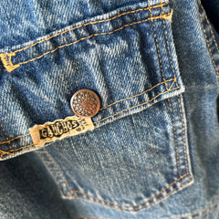 1970s Selvedge Paint Stained Type Two Style Denim Jean Jacket - WOAH
