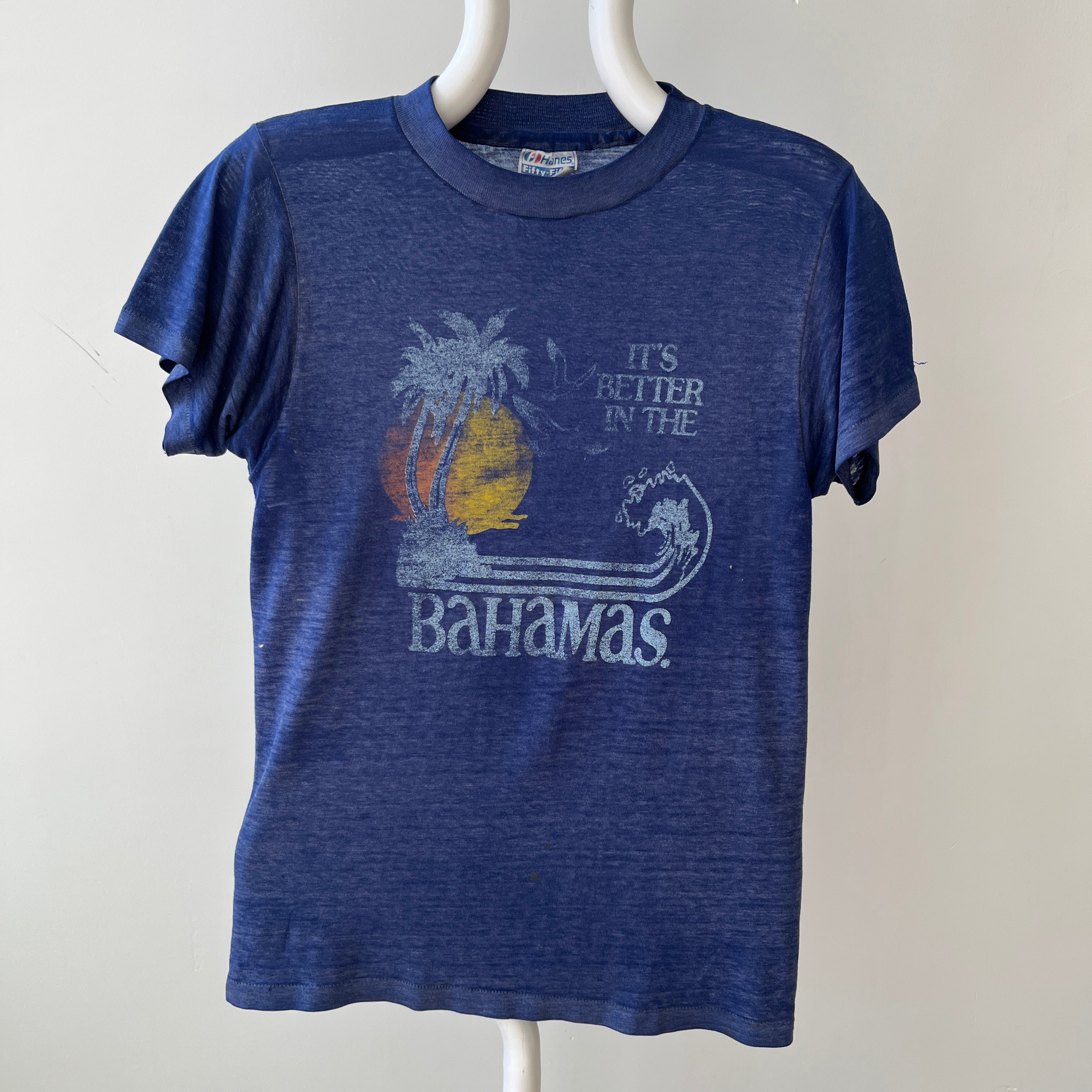 1980s Paper Thin Its Better In The Bahamas T-Shirt